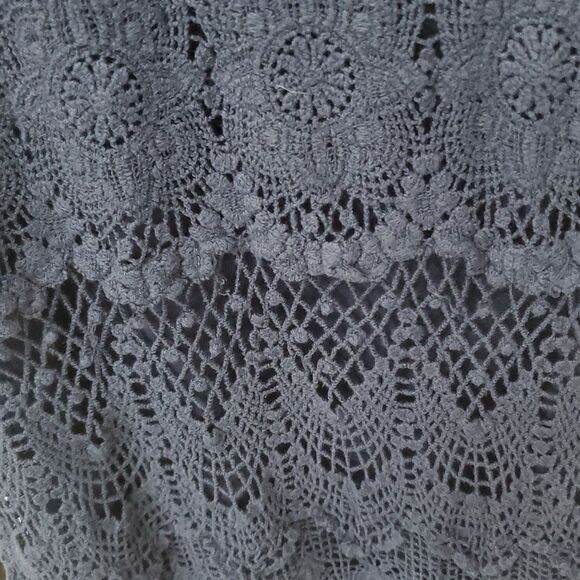 Maurice’s Navy Blue Crochet Dress, Size Large - Picture 3 of 7